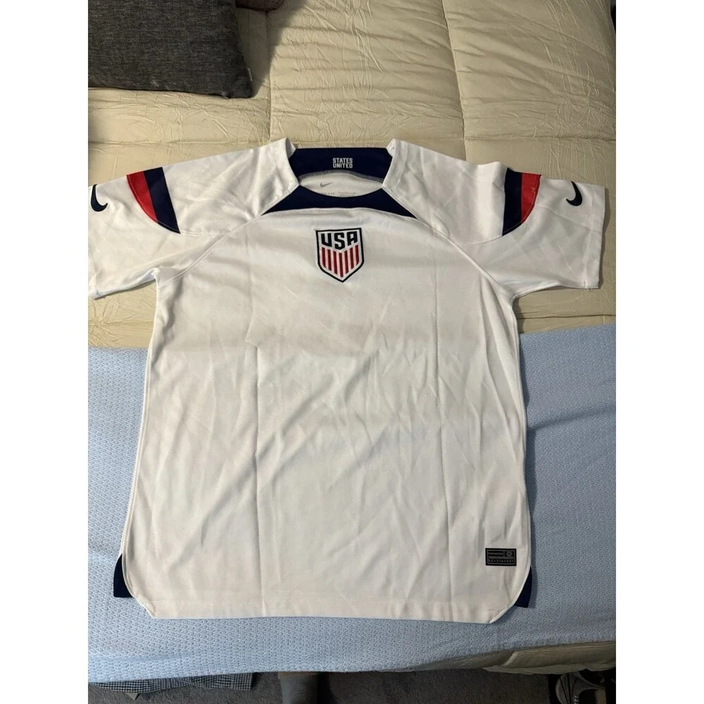 Authentic Nike USMNT #8 Weston McKennie 2022-2023 Football Soccer Jersey Kit L